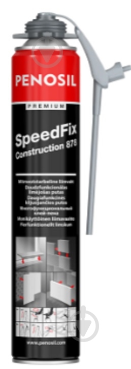 Піна-клей PENOSIL SpeedFix Construction 878 750 мл A5919 750 мл - фото 2 Піна-клей PENOSIL SpeedFix Construction 878 750 мл A5919 750 мл - фото 2