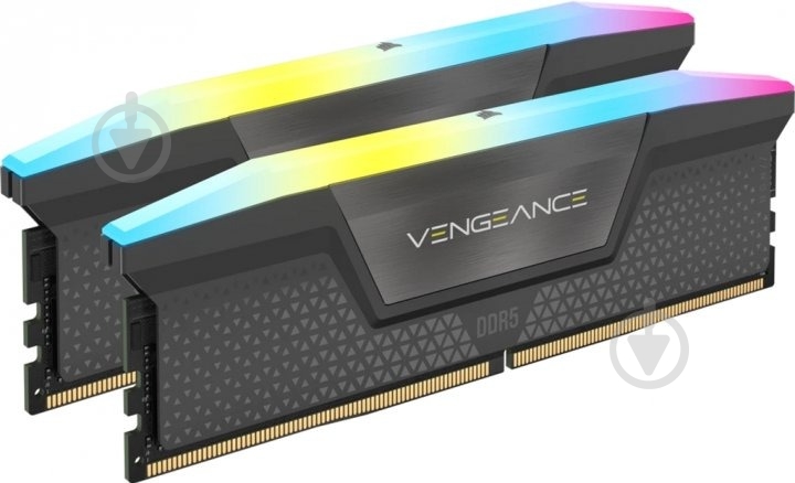 Оперативная память Corsair DDR5 SDRAM 32 GB (2x16GB) 5200 MHz (CMH32GX5M2B5200Z40K) Vengeance RGB Black - фото 1 Оперативная память Corsair DDR5 SDRAM 32 GB (2x16GB) 5200 MHz (CMH32GX5M2B5200Z40K) Vengeance RGB Black - фото 1