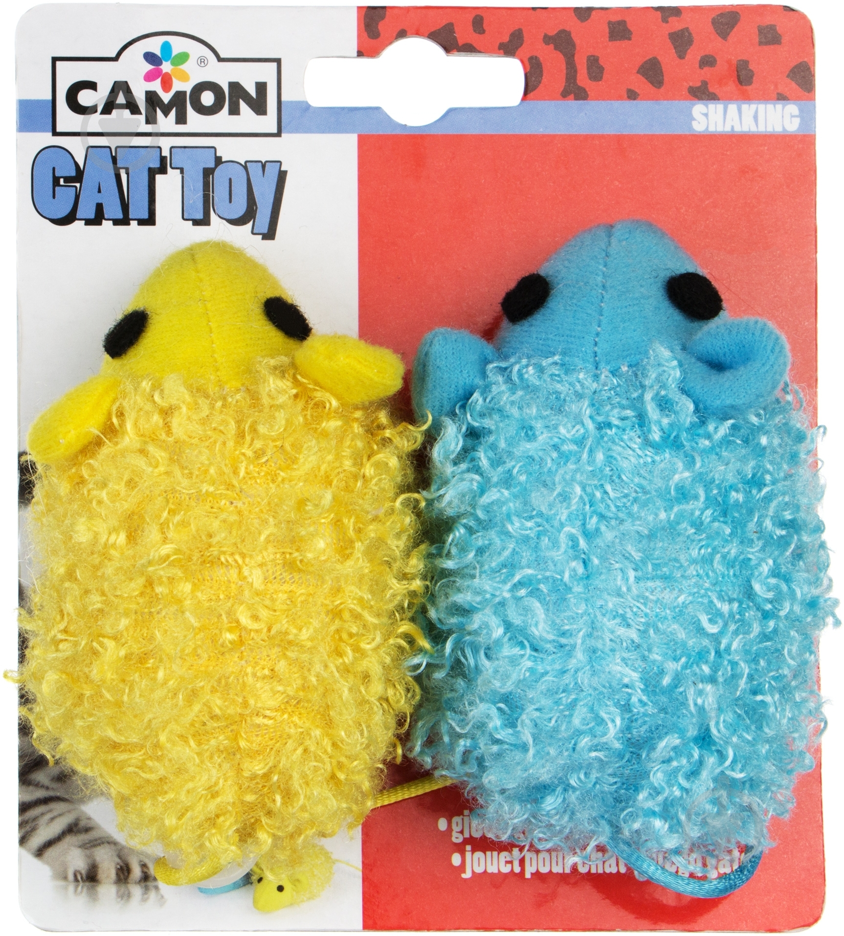 Игрушка для котов Camon Мышка вибрирующая 10 см 2 шт. разноцветный - фото 2