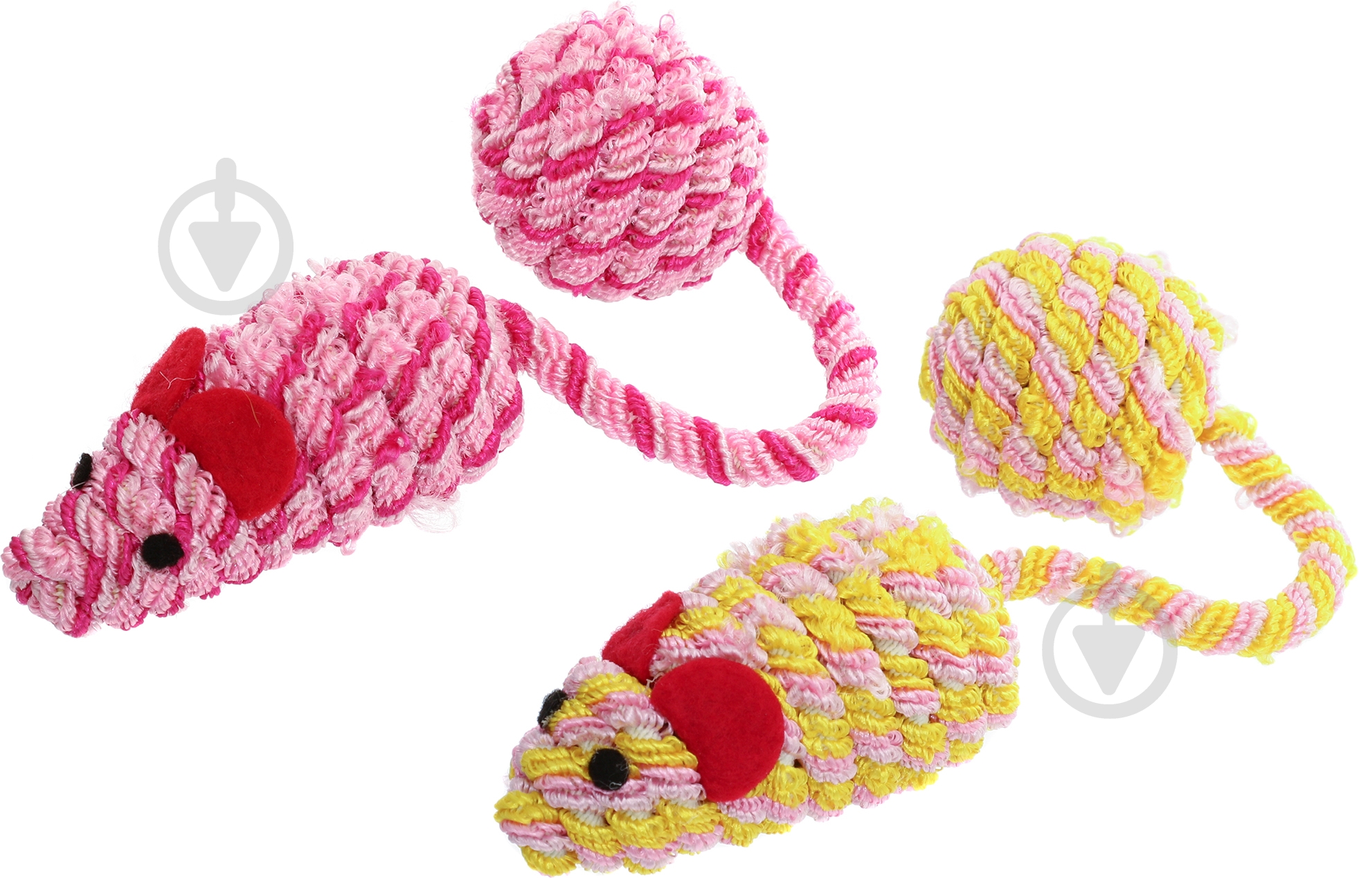 Игрушка для котов Camon Мышка 2 шт. разноцветный - фото 1