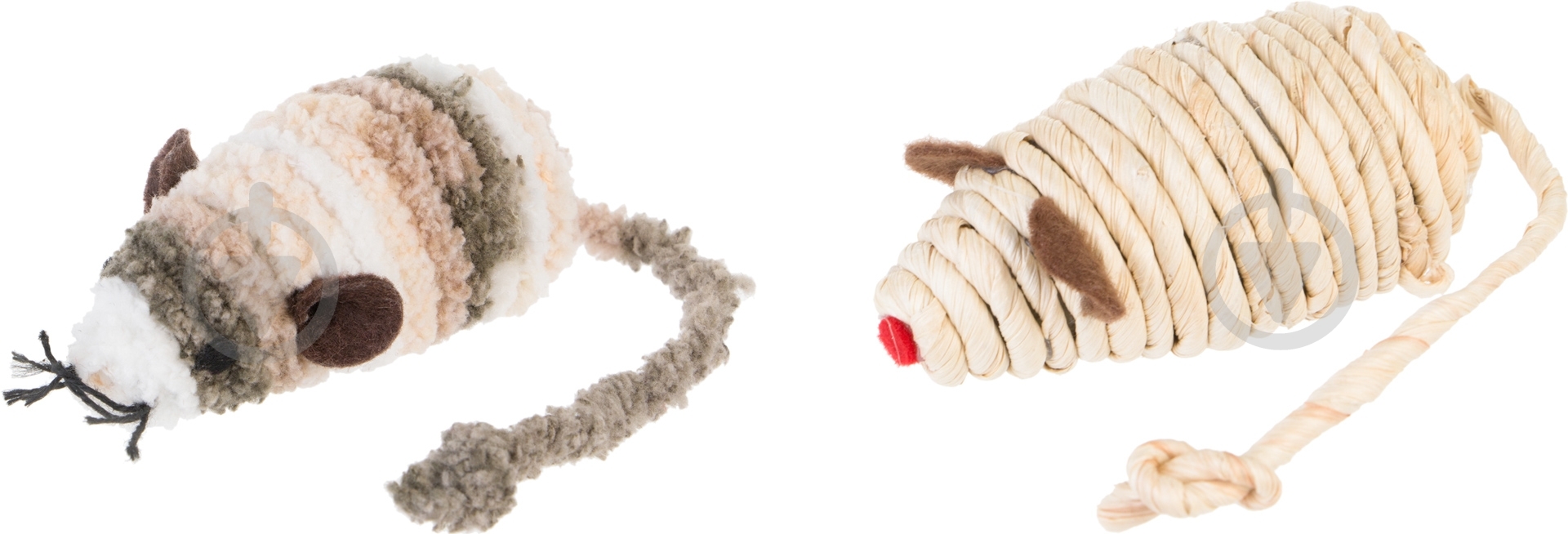 Игрушка для котов Camon Мышка Mix 2 шт. серый - фото 1