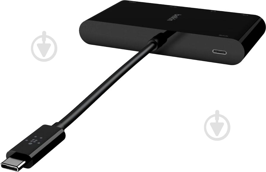 Адаптер Belkin USB-C - Ethernet/HDMI/VGA/USB-A черный (AVC004BTBK) - фото 2