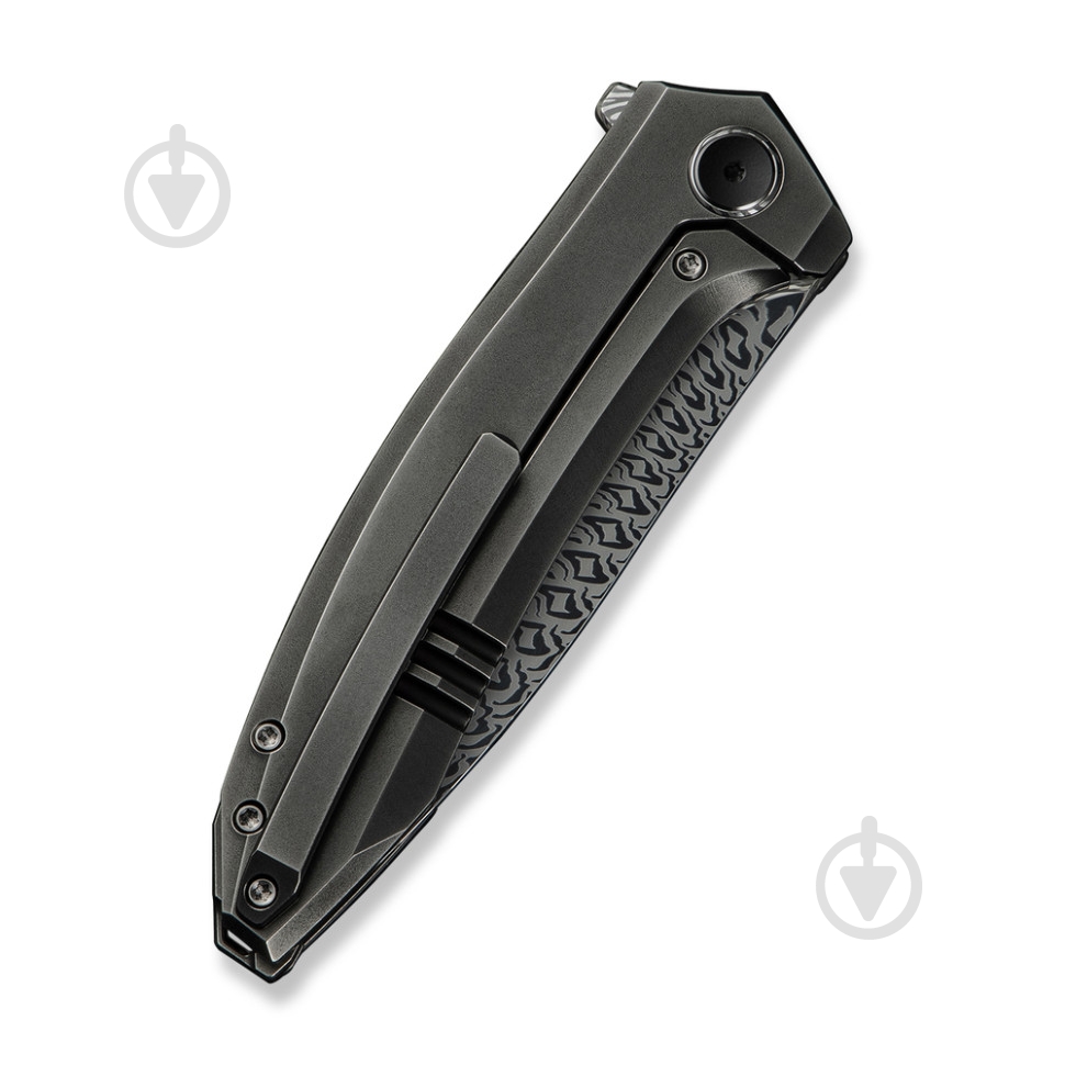 Ніж складаний Weknife Acuminal, дамаська сталь Fafnir Damasteel, титан WE23070-DS1 - фото 4