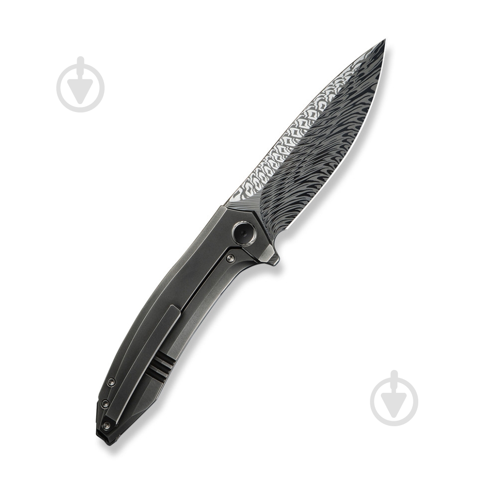 Ніж складаний Weknife Acuminal, дамаська сталь Fafnir Damasteel, титан WE23070-DS1 - фото 2