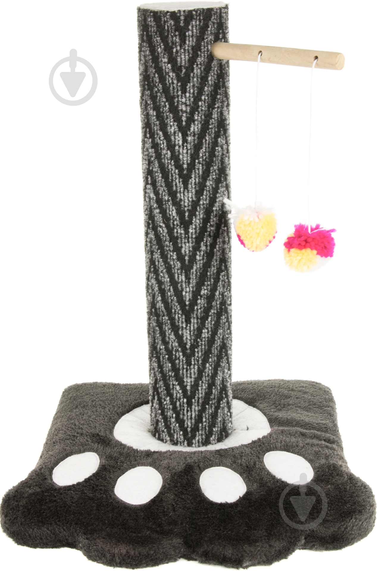 Когтеточка Camon столбик с игрушкой 32х35х46 см - фото 2