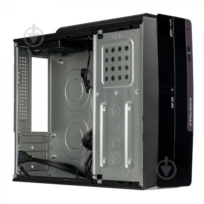 Корпус PrologiX E106 Slim Black Door 400W - фото 4