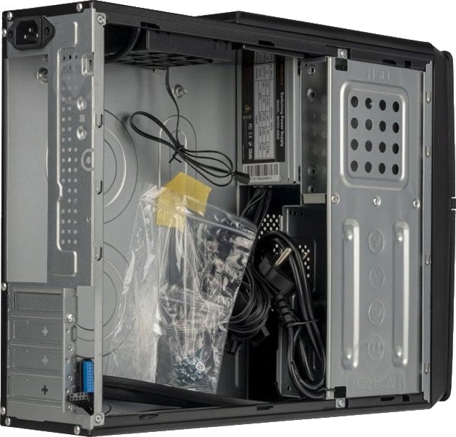 Корпус PrologiX E106 Slim Black Door 400W - фото 8