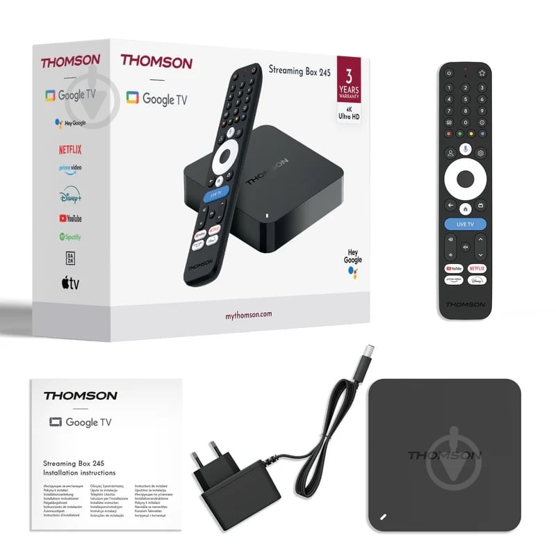 Медиаплеер Thomson Streaming Box 4K UHD 245G - фото 4