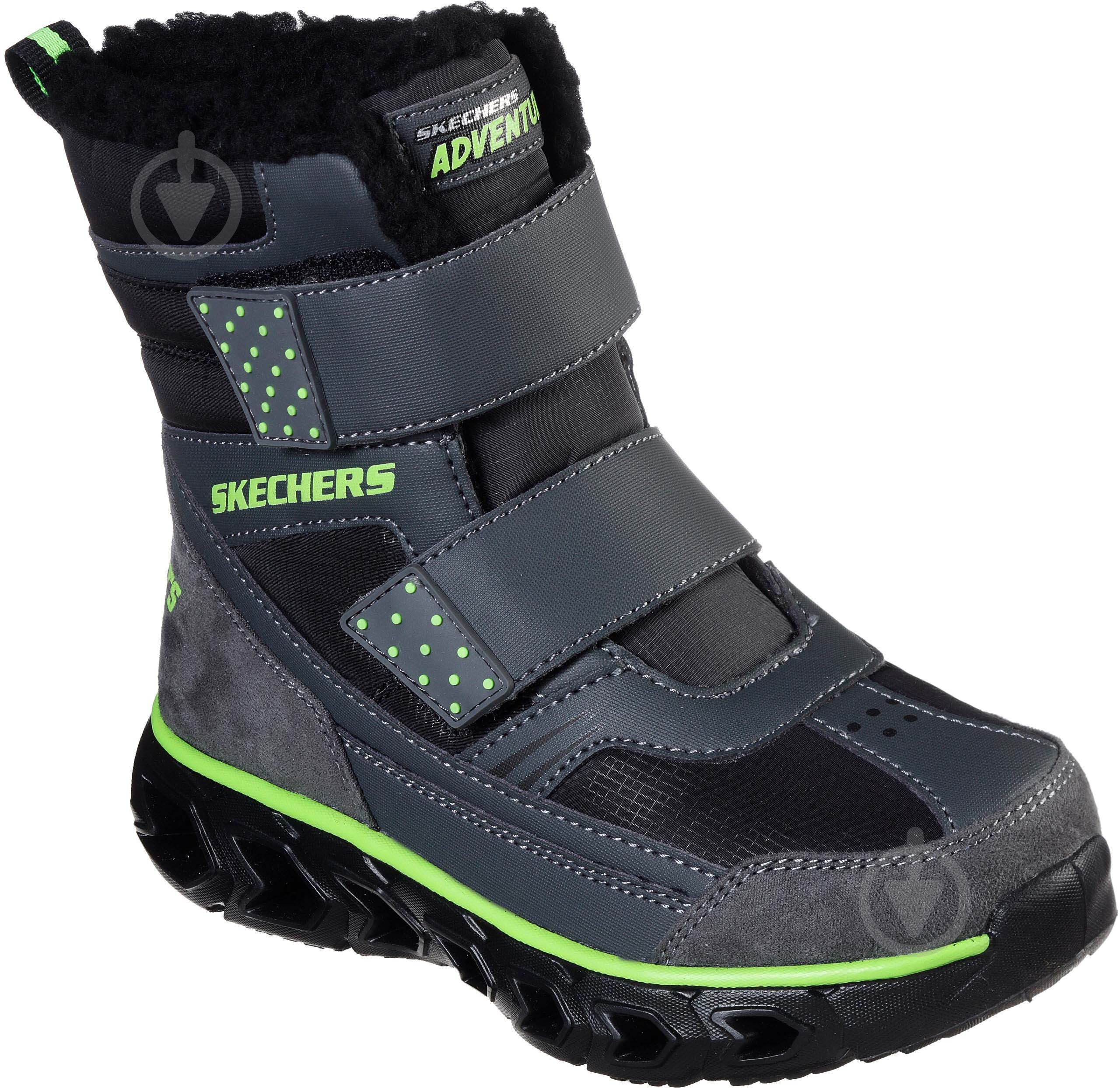 Ботинки Skechers Lights 90588L CCBK р.33,5 серый - фото 3