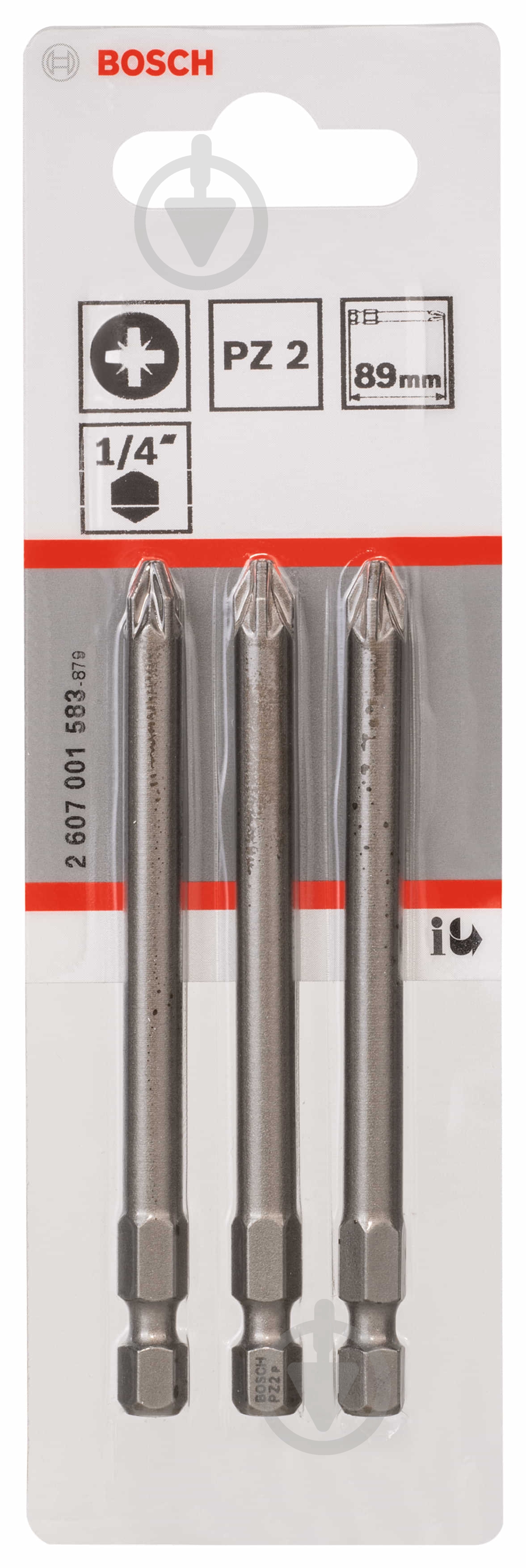 Бита Bosch Extra Hart PZ2 89 мм 2607001583 - фото 2