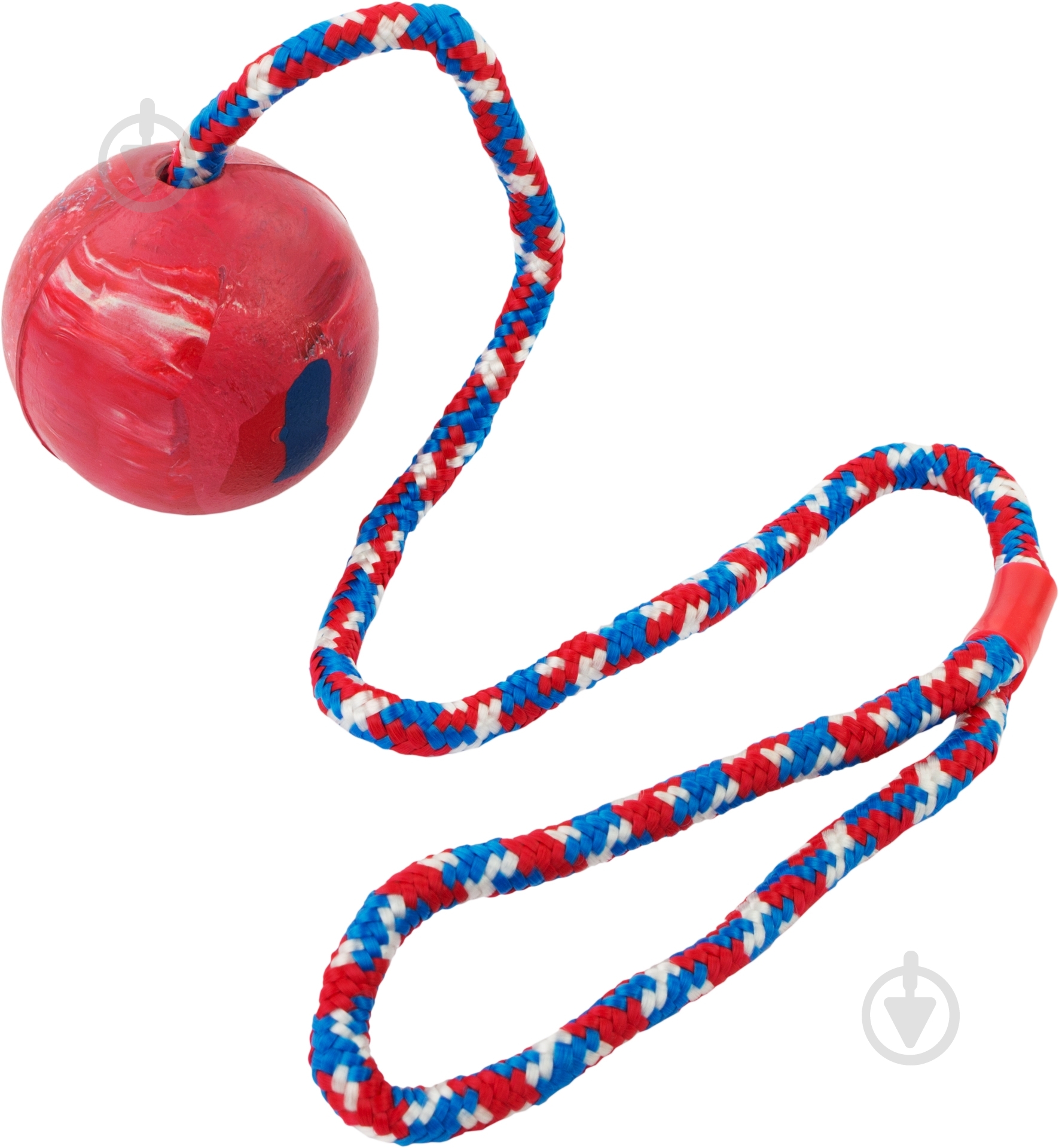 Игрушка для собак Camon Мяч с шипами на канате d7 см - фото 1