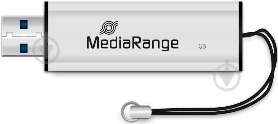Флеш-память USB MediaRange 64 ГБ USB 3.0 black/silver (MR917) - фото 3