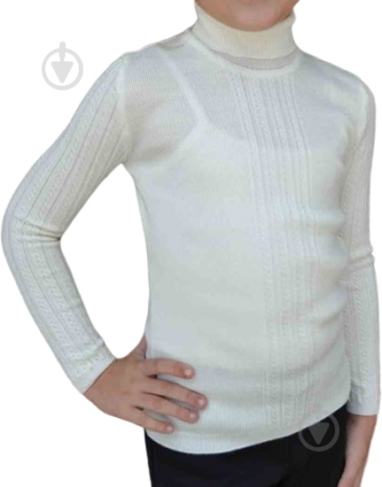 Гольф для девочки Pretty р.146 молочный 008 - фото 1