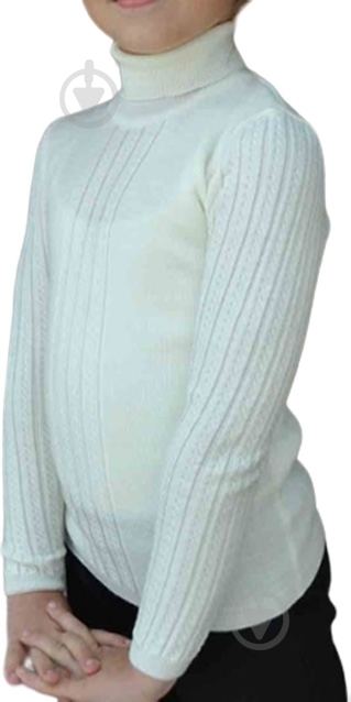 Гольф для девочки Pretty р.146 молочный 008 - фото 2