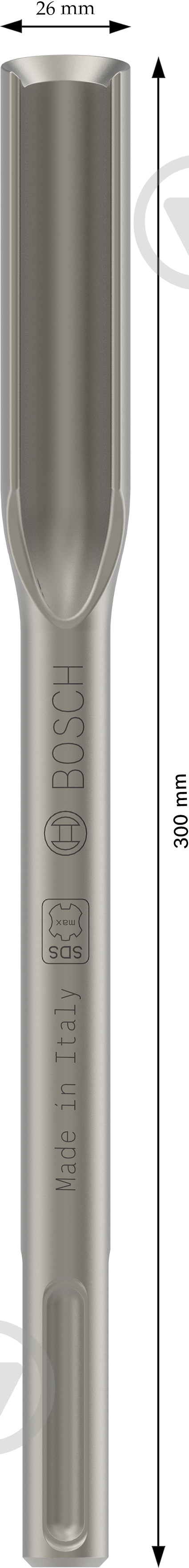 Зубило Bosch SDS-max 26x300 мм 1618601101 - фото 2 Зубило Bosch SDS-max 26x300 мм 1618601101 - фото 2