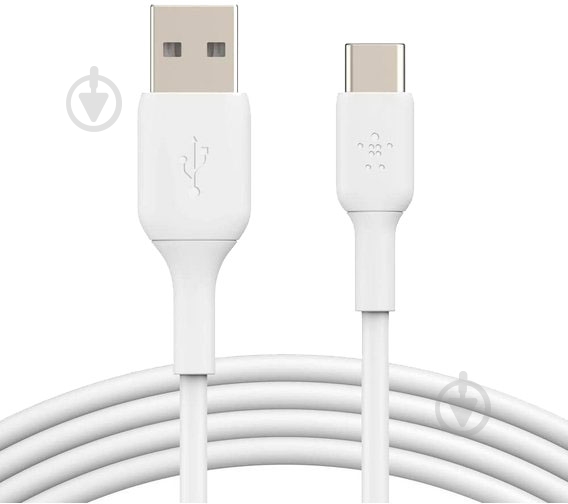 Кабель Belkin USB-A - USB-С, PVC 3 м белый (CAB001BT3MWH) - фото 4