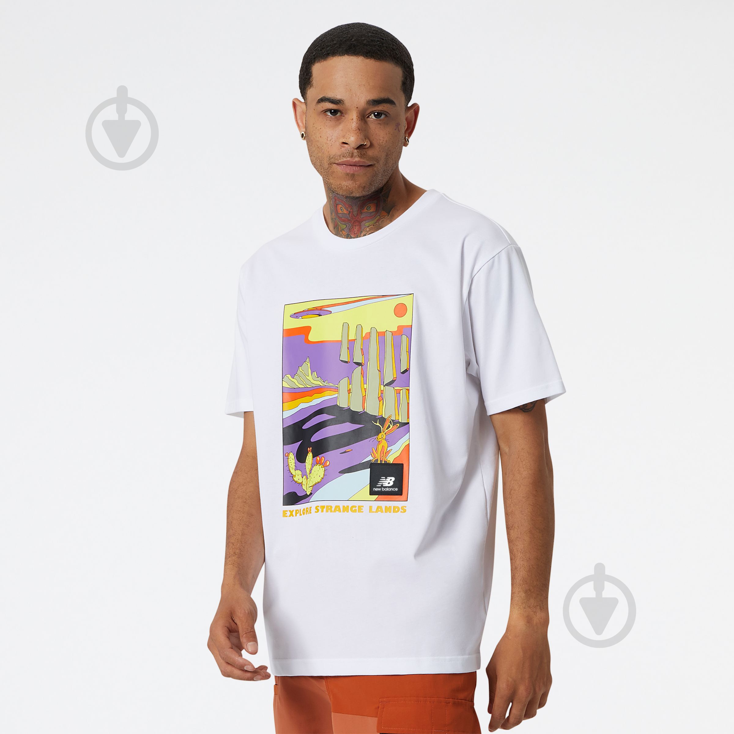 Футболка New Balance MT21509WT р.XL белый - фото 1