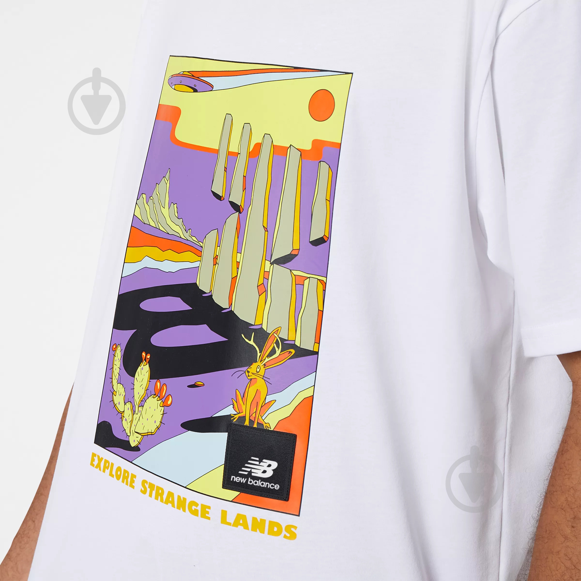 Футболка New Balance MT21509WT р.XL белый - фото 4