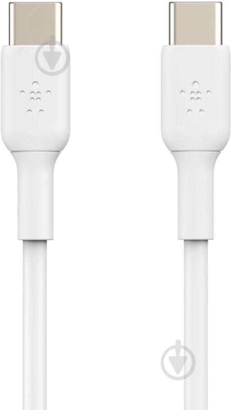 Кабель Belkin USB-С - USB-С, PVC 1 м білий (CAB003BT1MWH) - фото 2
