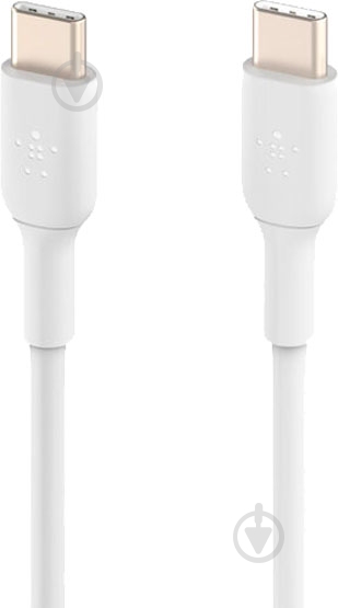 Кабель Belkin USB-С - USB-С, PVC 1 м білий (CAB003BT1MWH) - фото 3
