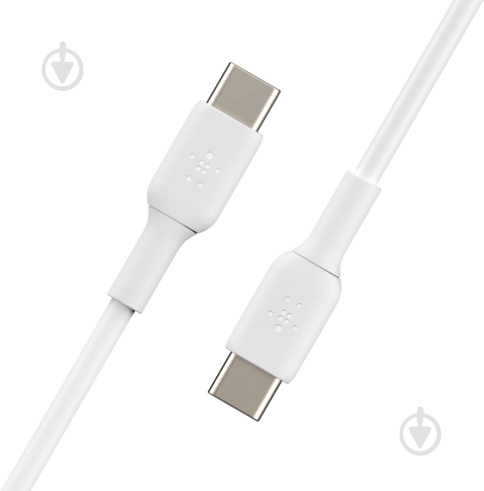Кабель Belkin USB-С - USB-С, PVC 1 м білий (CAB003BT1MWH) - фото 4