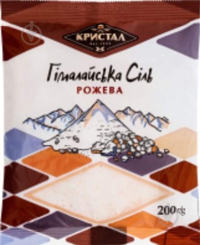 Соль гималайская розовая 200 г Кристал - фото 1
