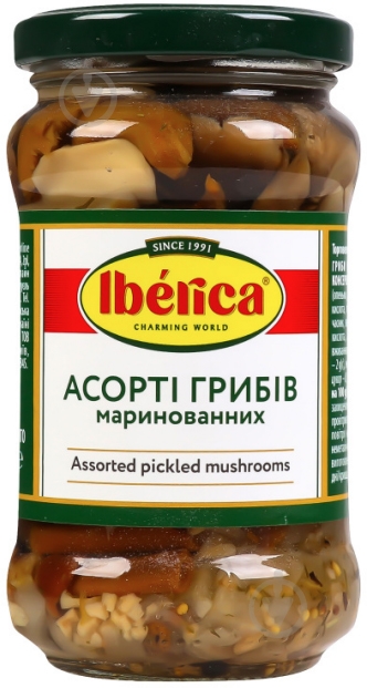 Грибы маринованные Iberica Ассорти 280 г - фото 1