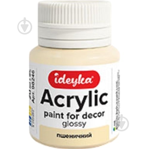 Акрил для декора "Пшеничная" 20 мл Ideyka - фото 1