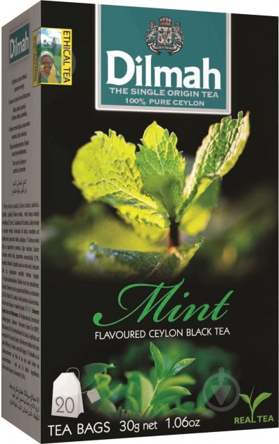 Чай Dilmah Мята 20 шт. 30 г - фото 1 Чай Dilmah Мята 20 шт. 30 г - фото 1