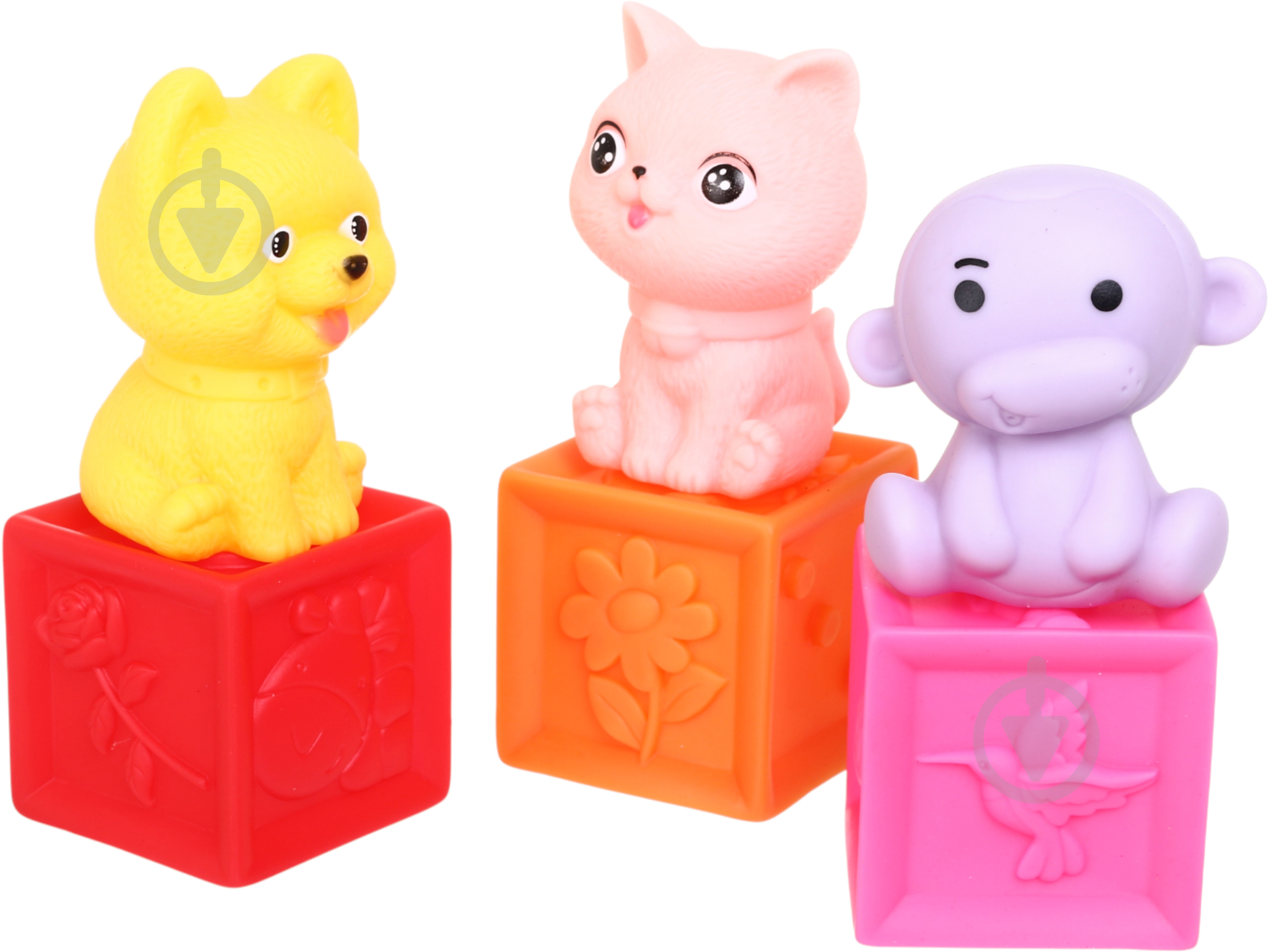 Набор игрушек для купания Jia Cheng кубики/фигурки текстурные красочные 6 шт. OTG0975522 - фото 1 Набор игрушек для купания Jia Cheng кубики/фигурки текстурные красочные 6 шт. OTG0975522 - фото 1