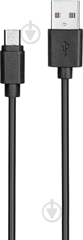 Кабель Kit USB 2.0 - Micro USB 1 м чорний (KITS-W-001) - фото 1