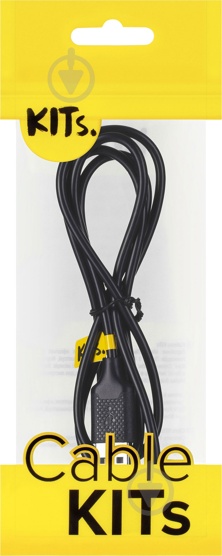 Кабель Kit USB 2.0 - USB Type-C 1 м черный (KITS-W-004) - фото 2 Кабель Kit USB 2.0 - USB Type-C 1 м черный (KITS-W-004) - фото 2
