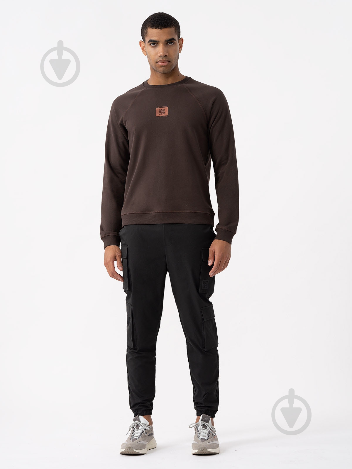 Світшот 4F SWEATSHIRT M687 4FAW23TSWSM687-80S р.XL коричневий - фото 1