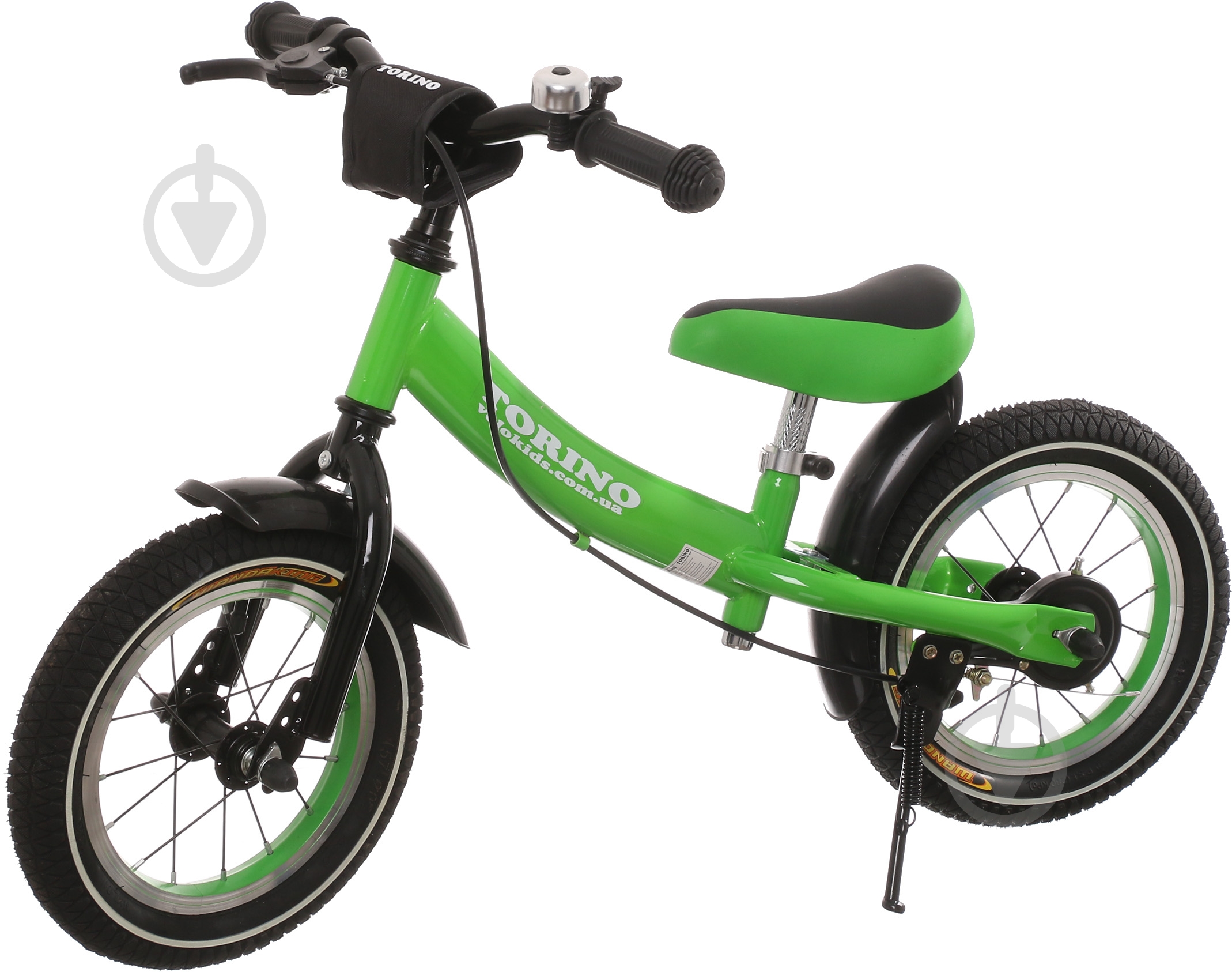 Беговел TORINO TSFL-004 черно-зеленый - фото 1