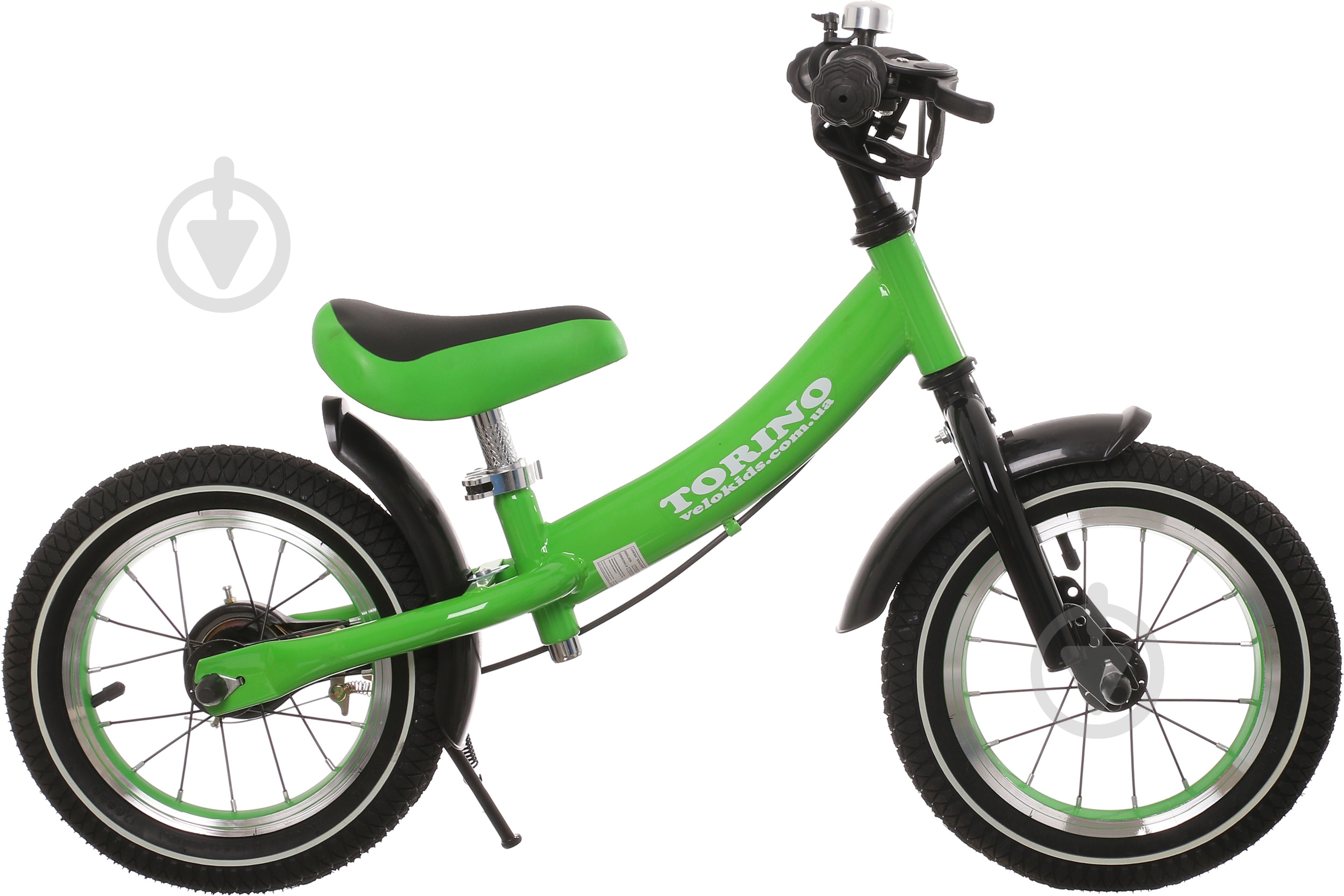 Беговел TORINO TSFL-004 черно-зеленый - фото 2