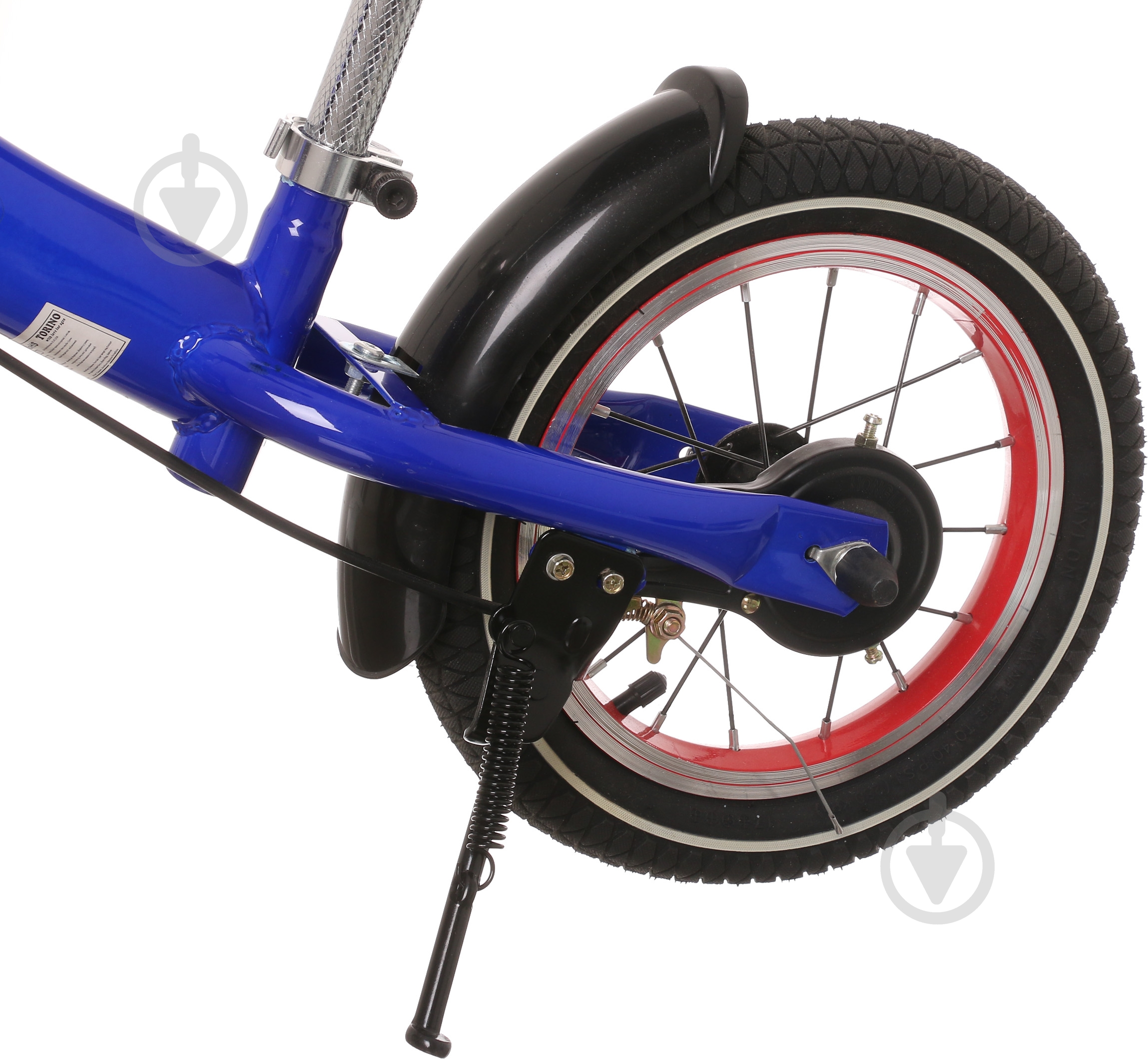 Беговел TORINO TSFL-004 черно-голубой - фото 6