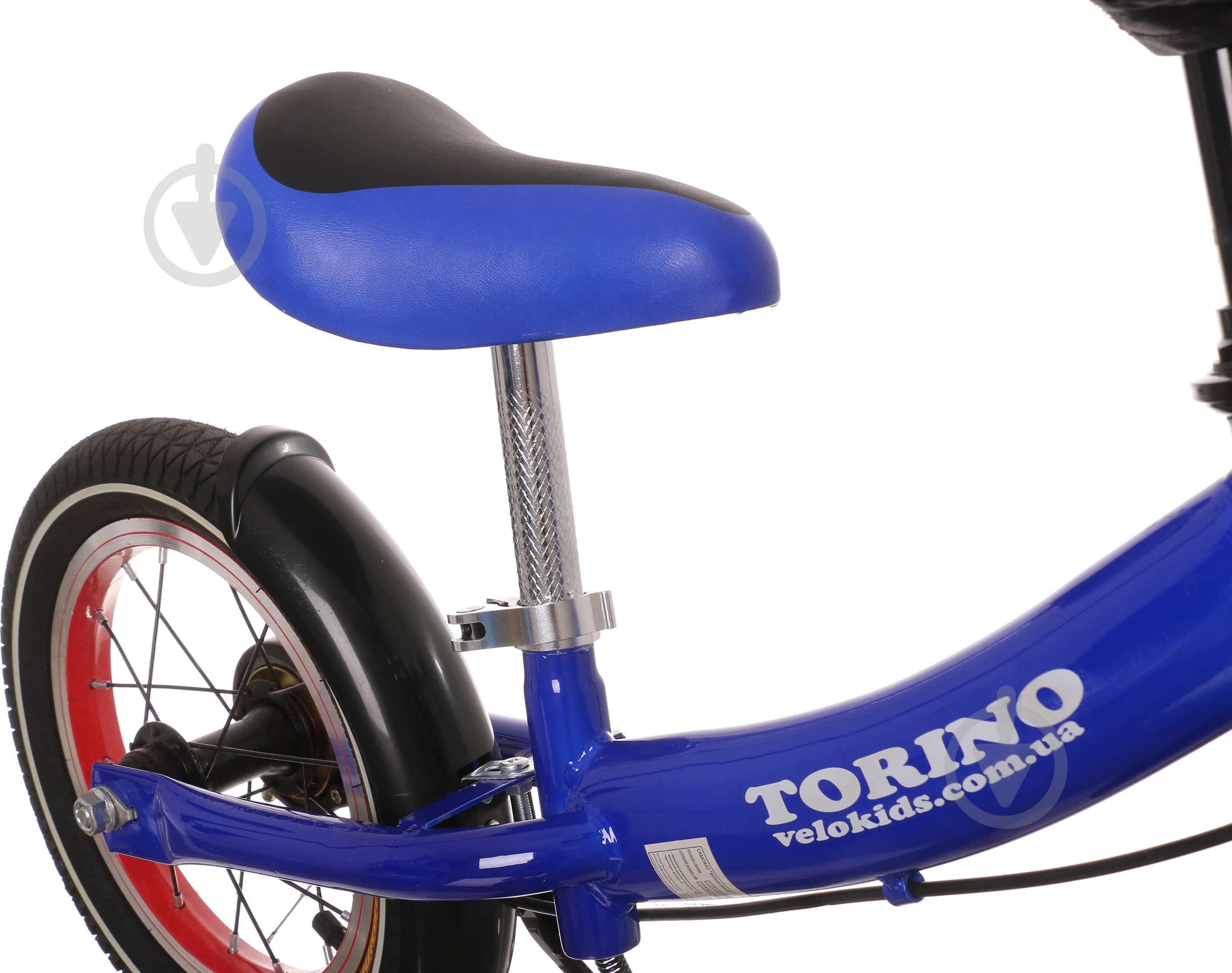 Беговел TORINO TSFL-004 черно-голубой - фото 3