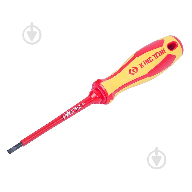 Викрутка KING TONY шліцьова Slotted 4,0 мм 100 мм діелектрична 14720404 - фото 1 Викрутка KING TONY шліцьова Slotted 4,0 мм 100 мм діелектрична 14720404 - фото 1