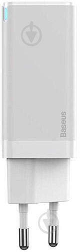 Зарядний пристрій BASEUS 45W GaN2 2C+U White (CCGAN-Q02) - фото 2