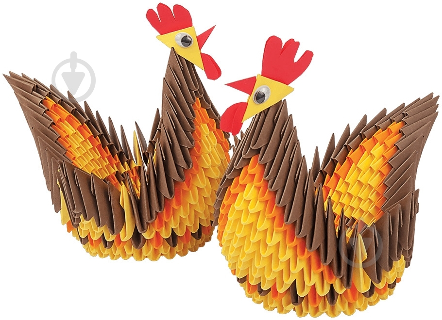 Модульное оригами «Пасхальные курочки» - фото 2