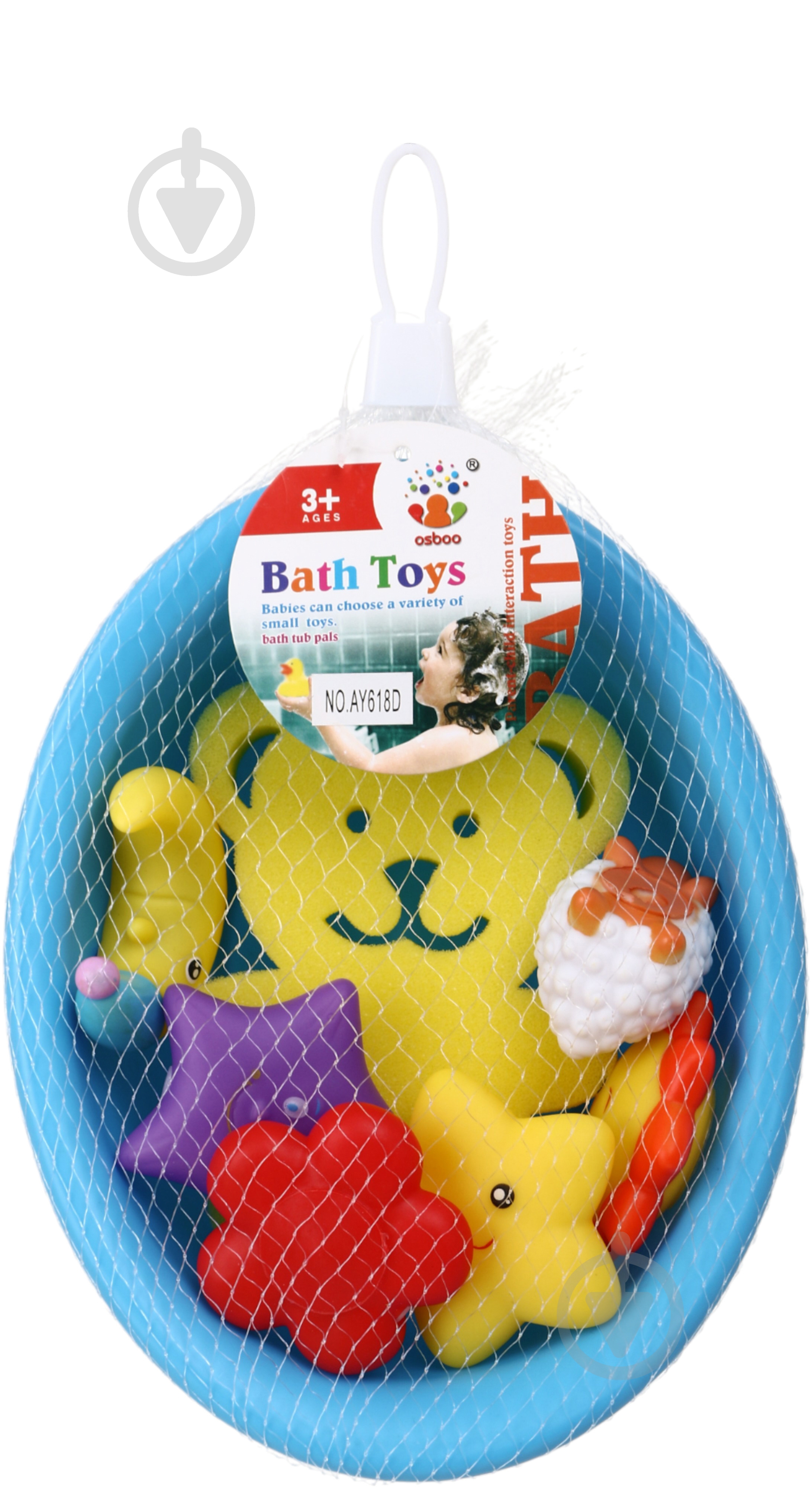 Набір іграшок для купання Osboo 8 шт. барвисті OTG0973081 - фото 2