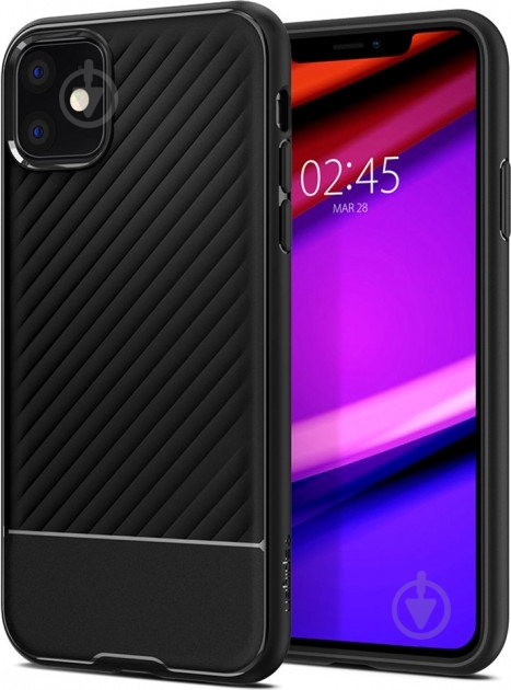 Чехол Spigen Core Armor Matte Black 076CS27072 для Apple iPhone 11 - фото 2 Чехол Spigen Core Armor Matte Black 076CS27072 для Apple iPhone 11 - фото 2