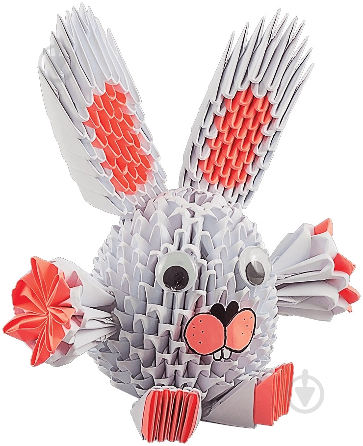 Модульное оригами «Белый зайчик» - фото 2