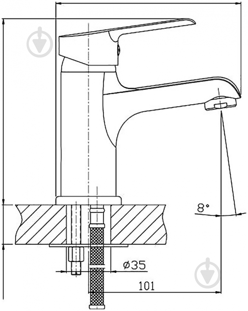 Змішувач для умивальника Tango Rainbow 01 - фото 2 Змішувач для умивальника Tango Rainbow 01 - фото 2