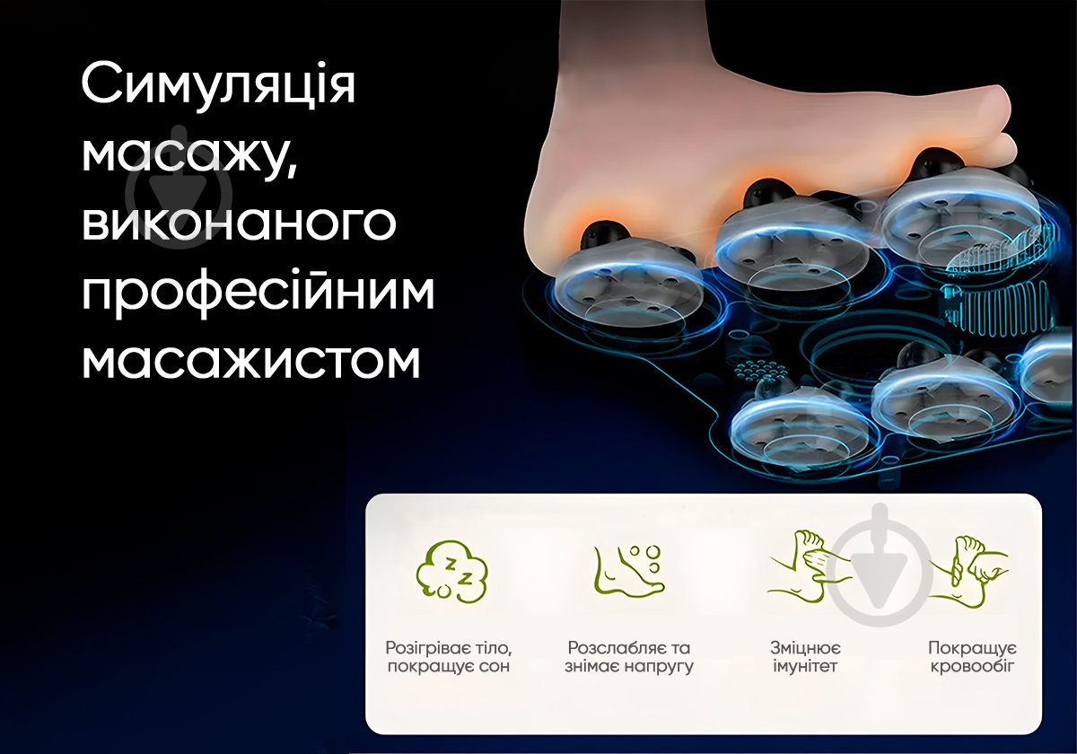 Ванночка для ніг EasyFit з підігрівом, масажер для стоп електричний (EF-2301) - фото 3