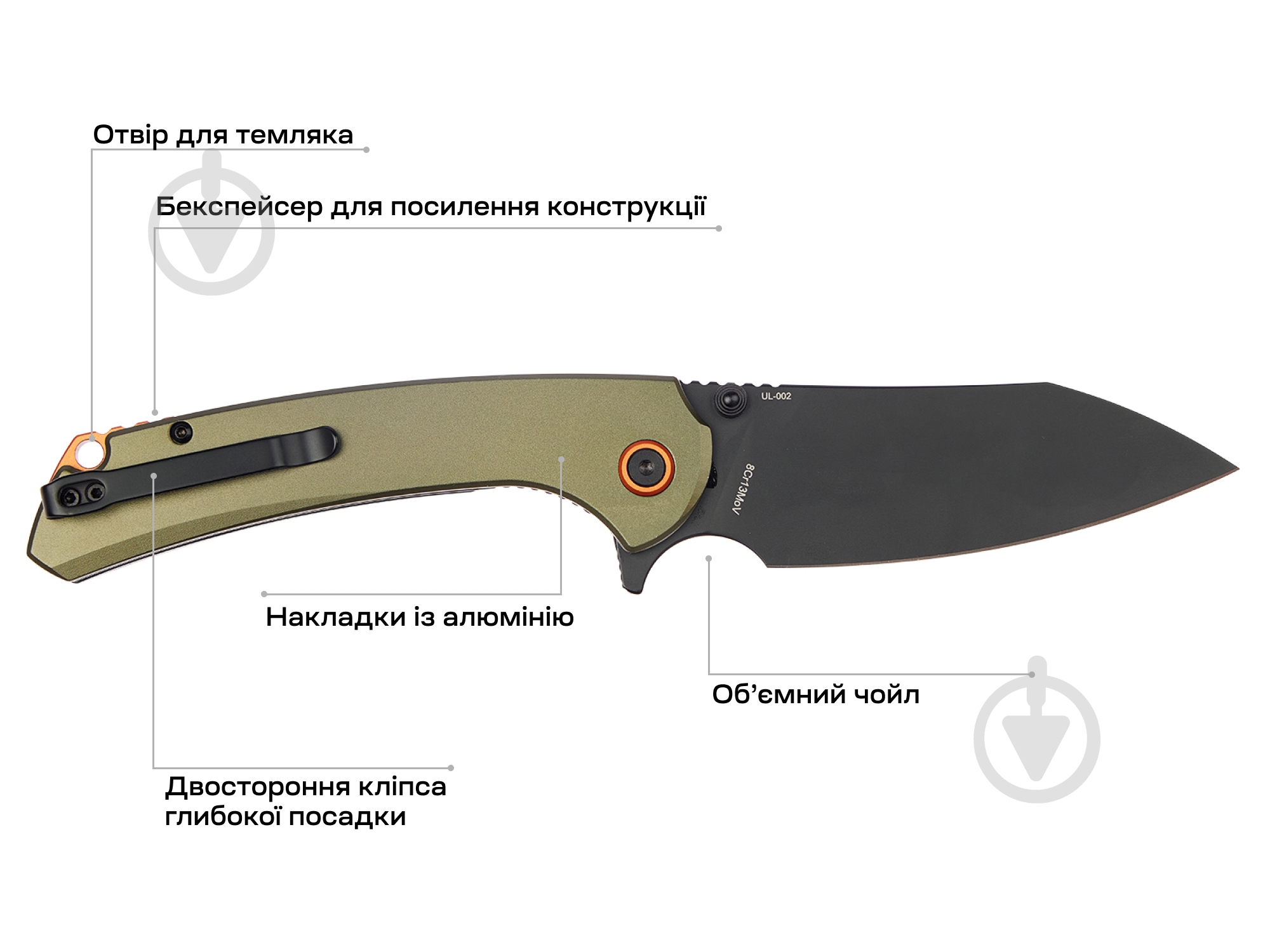 Нож складной Skif Jock BB Olive Green 1765.03.61 - фото 7