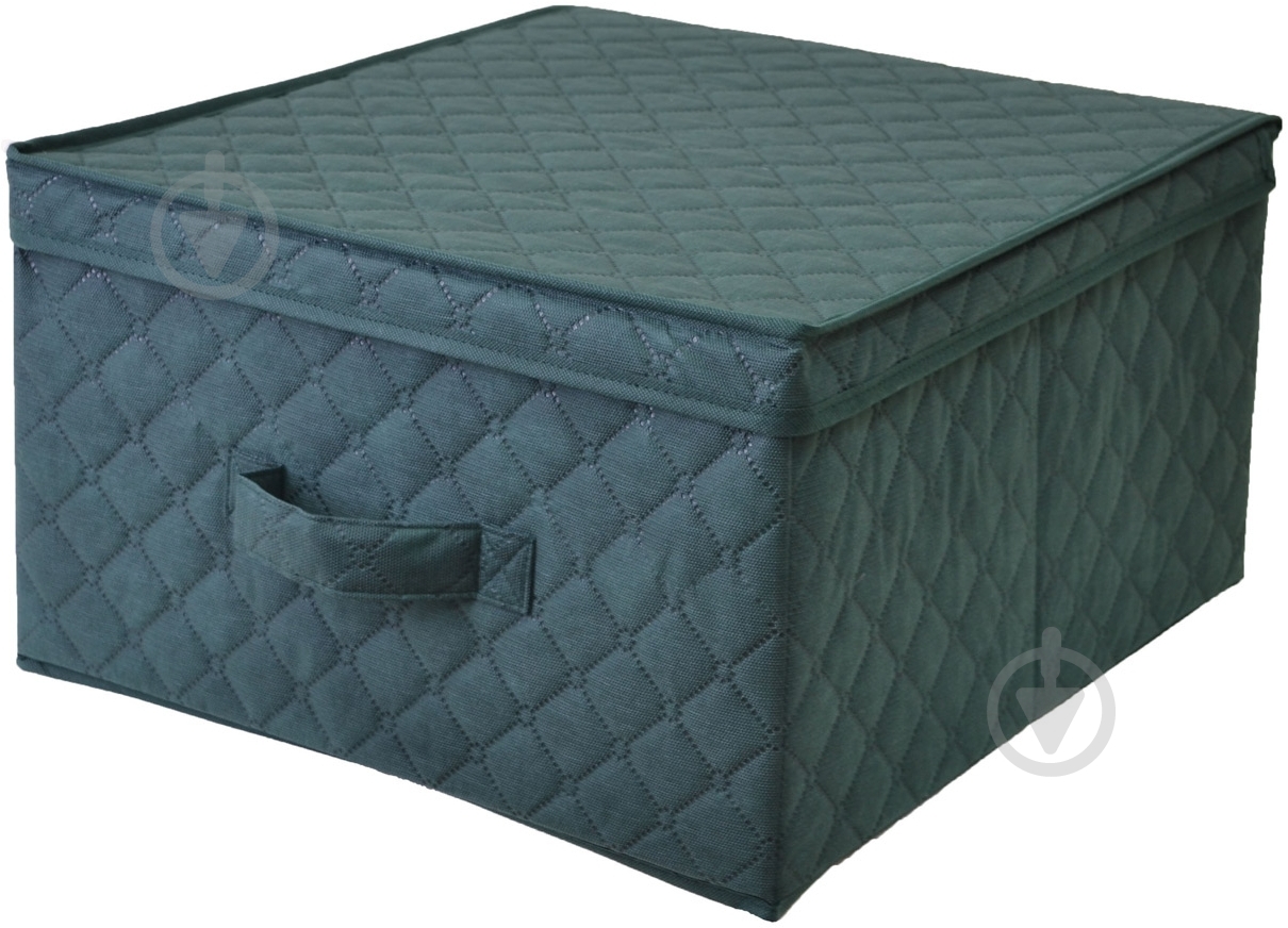 Короб для зберігання текстильний Design Line 1507 зелений 250x430x470 мм - фото 1
