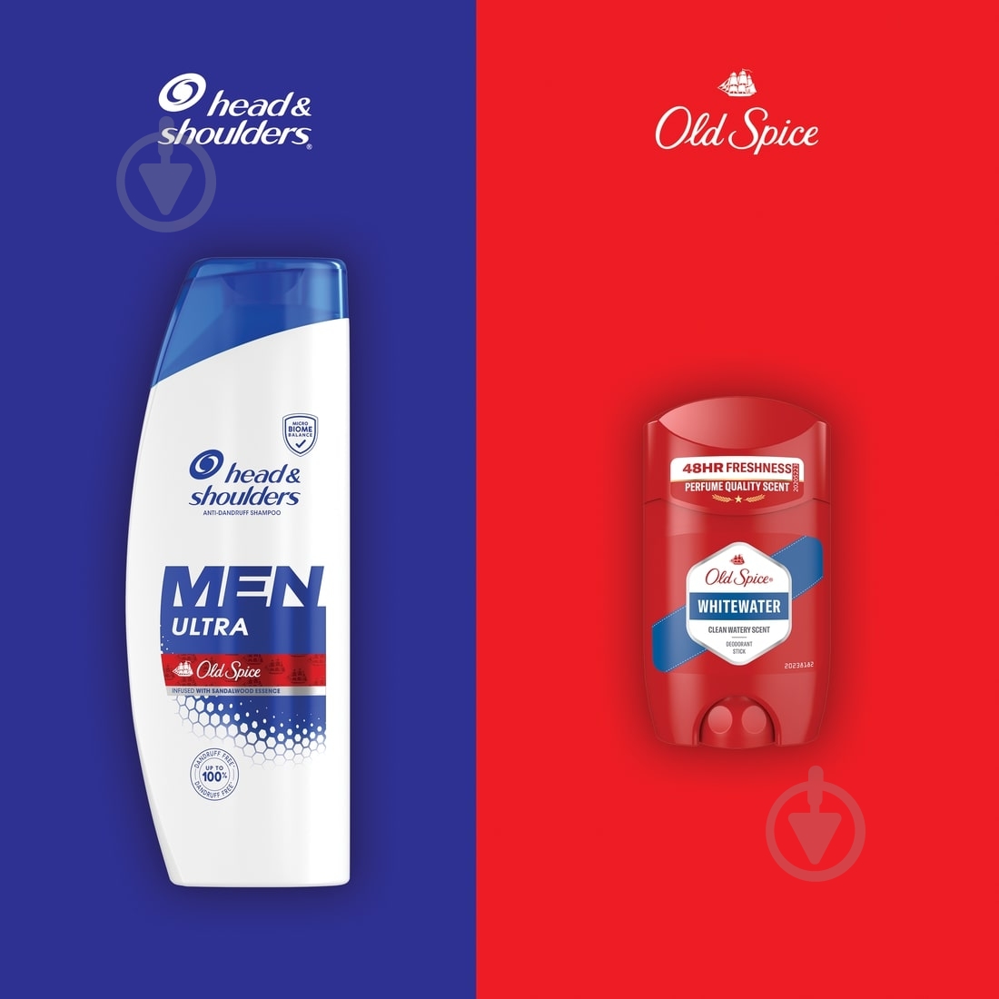 Подарочный набор для мужчин Old Spice Шампунь против перхоти Old Spice 330 мл + Твердый дезодорант Old Spice Whitewater 50 мл - фото 5 Подарочный набор для мужчин Old Spice Шампунь против перхоти Old Spice 330 мл + Твердый дезодорант Old Spice Whitewater 50 мл - фото 5