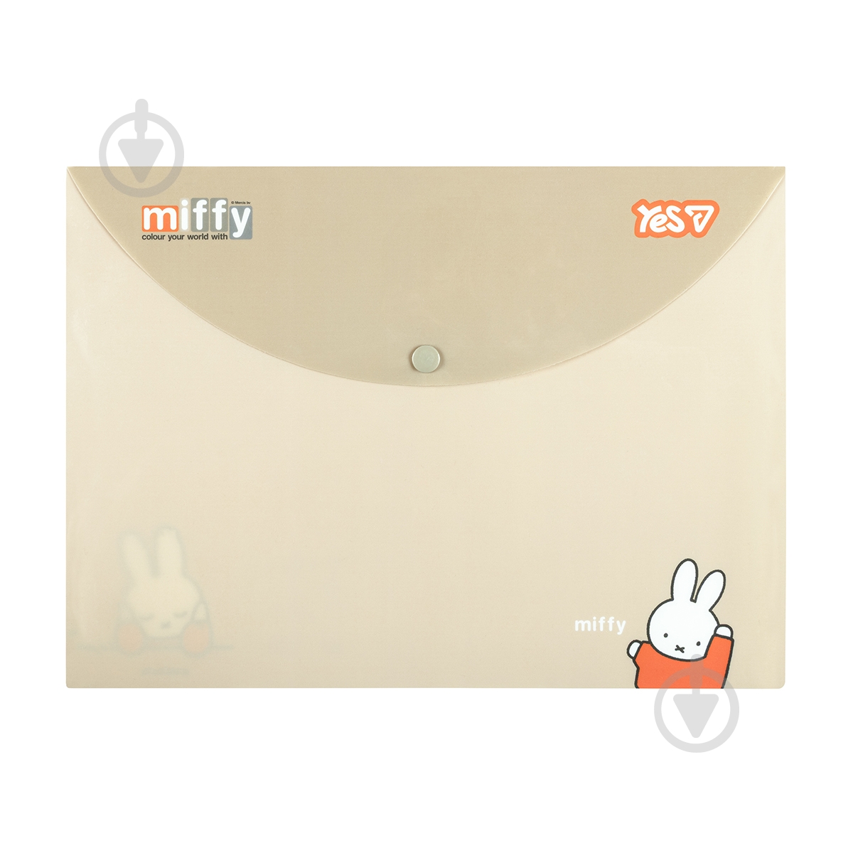 Папка-конверт на кнопке Miffy А4 492450 YES - фото 1 Папка-конверт на кнопке Miffy А4 492450 YES - фото 1