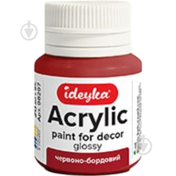 Акрил для декора Бордо 20 мл Ideyka - фото 1